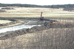 Sista kurvan på rundbanan. Foto; A.Lindblom/Travkompaniet